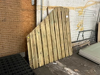 Grenen trellis tuinscherm 180x180 cm - afbeelding 3 van  8