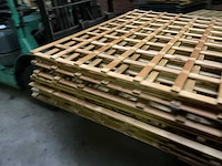Grenen trellis tuinscherm geïmpregneerd - 180x180 cm (8x) - afbeelding 10 van  11