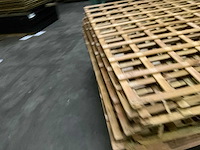 Grenen trellis tuinscherm geïmpregneerd - 180x180 cm (8x) - afbeelding 8 van  11