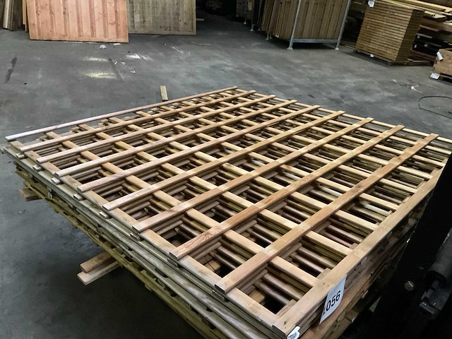 Grenen trellis tuinscherm geïmpregneerd - 180x180 cm (8x) - afbeelding 1 van  11