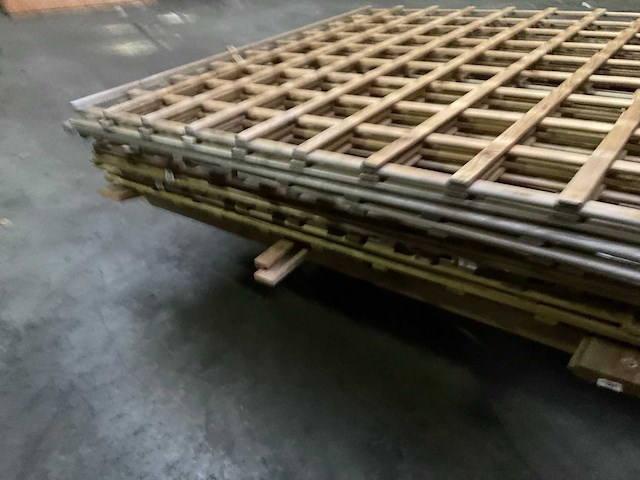 Grenen trellis tuinscherm geïmpregneerd - 180x180 cm (8x) - afbeelding 4 van  11