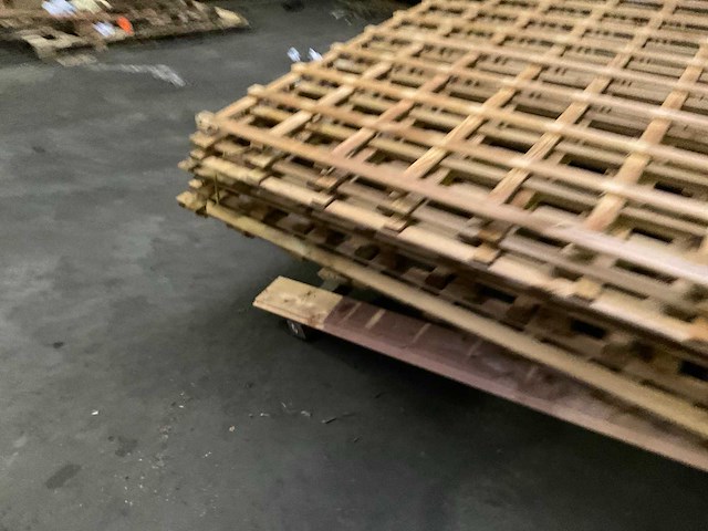 Grenen trellis tuinscherm geïmpregneerd - 180x180 cm (8x) - afbeelding 8 van  11