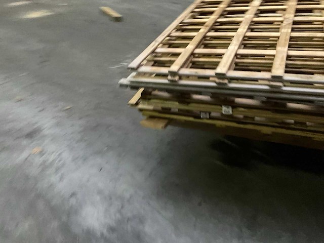 Grenen trellis tuinscherm geïmpregneerd - 180x180 cm (8x) - afbeelding 5 van  11