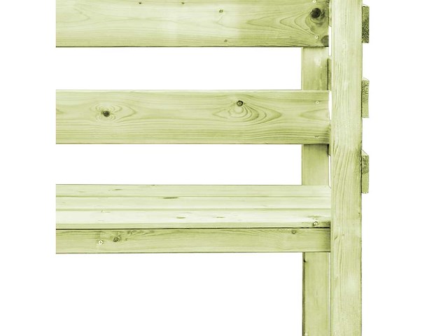 Grenen tuinbank met rozenboog - 130x60x230 cm - afbeelding 2 van  3