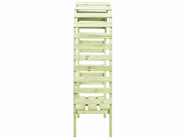Grenen tuinbank met rozenboog - 130x60x230 cm - afbeelding 2 van  6