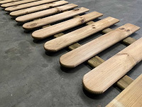 Grenen tuinhekwerk met paal geïmpregneerd - 190x60 cm (5x) - afbeelding 3 van  4