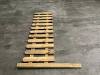 Grenen tuinhekwerk met paal geïmpregneerd - 190x60 cm (5x) - afbeelding 3 van  3