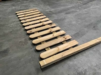Grenen tuinhekwerk met paal geïmpregneerd - 190x60 cm (5x) - afbeelding 2 van  4
