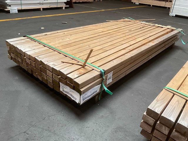 Grenen tuinhout 45x65 mm (56x) - afbeelding 1 van  4