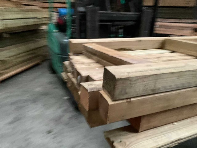 Grenen tuinpaal geïmpregneerd - 180x8,8x8,8 cm (18x) - afbeelding 4 van  9