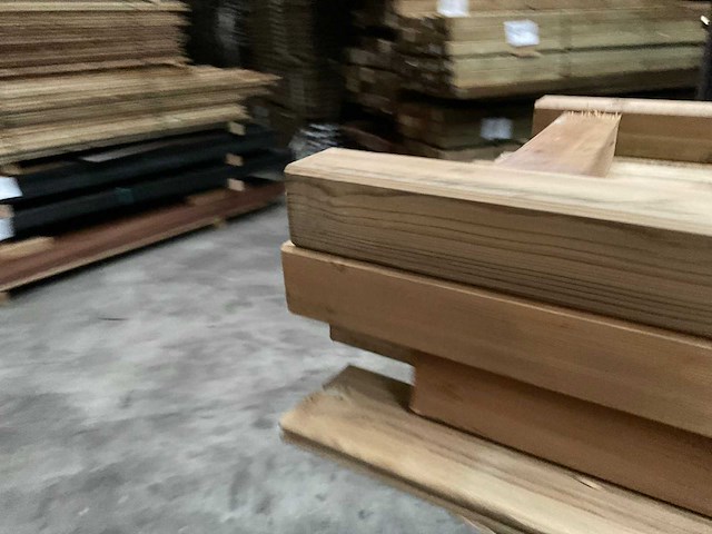 Grenen tuinpaal geïmpregneerd - 180x8,8x8,8 cm (18x) - afbeelding 3 van  9