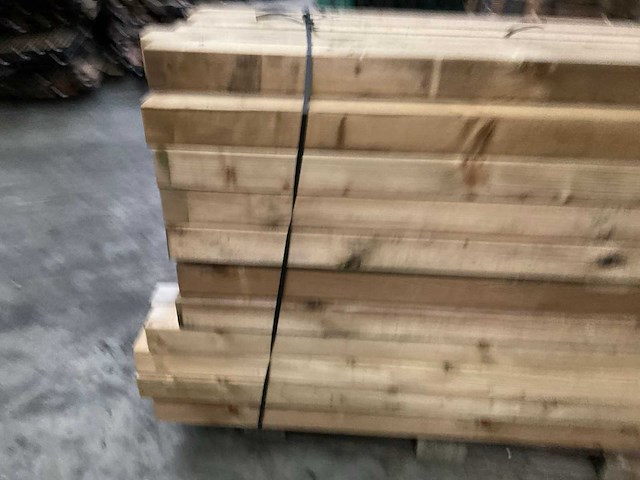 Grenen tuinpaal geïmpregneerd - 180x8,8x8,8 cm (98x) - afbeelding 5 van  8