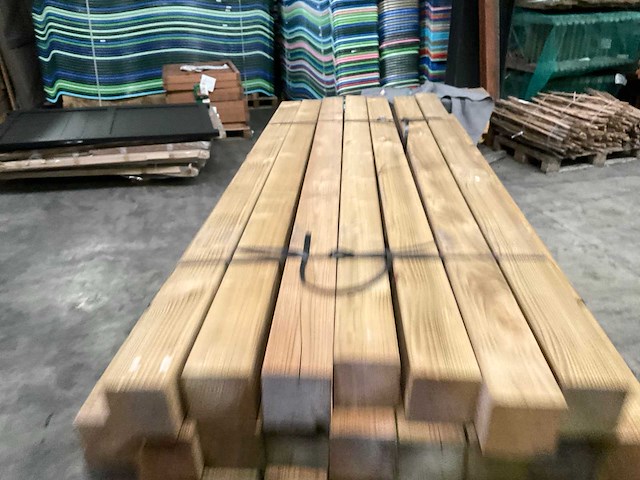 Grenen tuinpaal geïmpregneerd - 180x8,8x8,8 cm (98x) - afbeelding 7 van  8