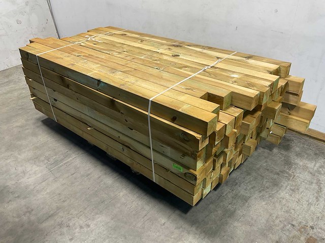 Grenen tuinpaal geïmpregneerd 240x11x11 cm (75x) - afbeelding 1 van  4