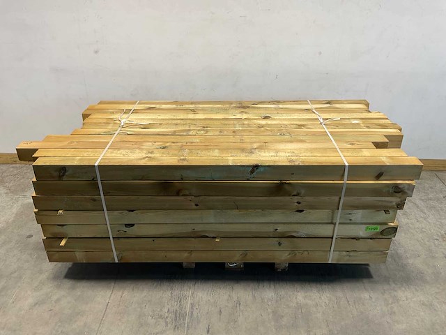 Grenen tuinpaal geïmpregneerd 240x11x11 cm (75x) - afbeelding 2 van  4