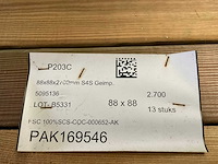 Grenen tuinpaal geïmpregneerd 270x8,8x8,8 cm (13x) - afbeelding 6 van  7