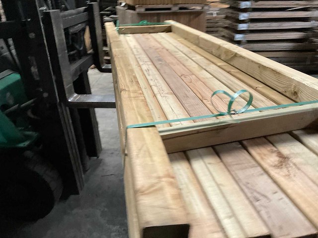 Grenen tuinpaal geïmpregneerd 300x8,8x8,8 cm (20x) - afbeelding 2 van  10