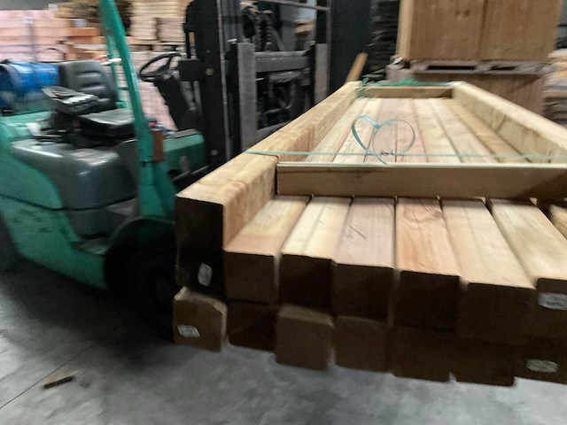 Grenen tuinpaal geïmpregneerd 300x8,8x8,8 cm (20x) - afbeelding 8 van  10