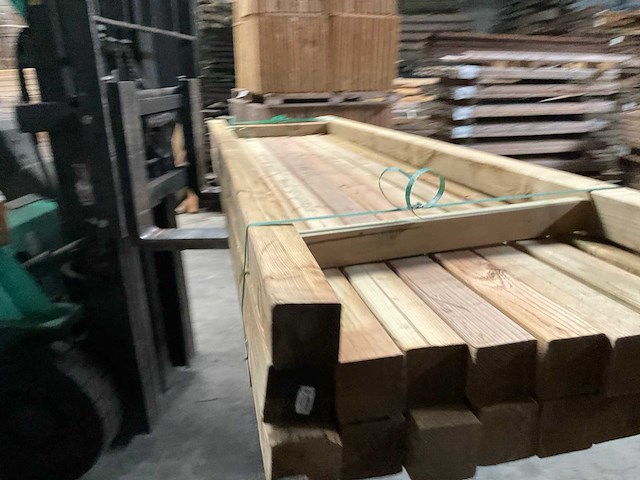 Grenen tuinpaal geïmpregneerd 300x8,8x8,8 cm (20x) - afbeelding 9 van  10