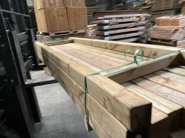 Grenen tuinpaal geïmpregneerd 300x8,8x8,8 cm (20x) - afbeelding 10 van  10