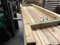 Grenen tuinpaal geïmpregneerd 300x8,8x8,8 cm (20x) - afbeelding 2 van  10