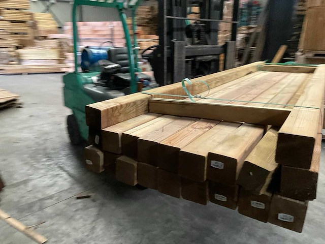 Grenen tuinpaal geïmpregneerd 300x8,8x8,8 cm (20x) - afbeelding 7 van  10