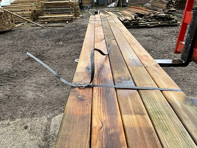 Grenen tuinpaal geschaafd 210x6,8x6,8 cm (60x) - afbeelding 5 van  6