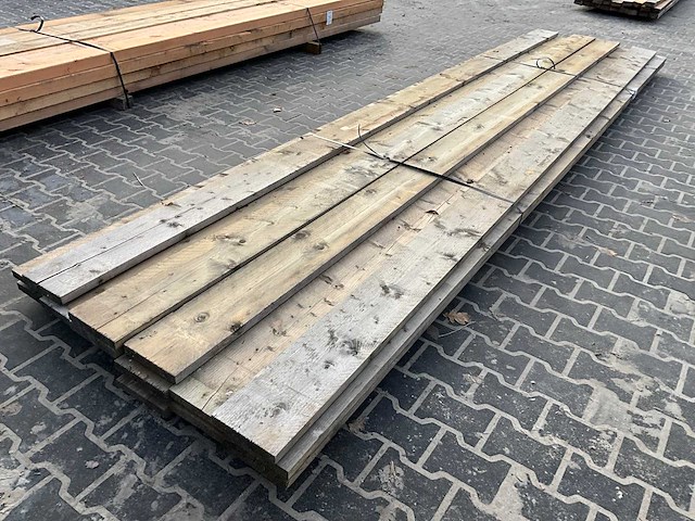 Grenen tuinplank 2x20x500 cm (15x) - afbeelding 2 van  5