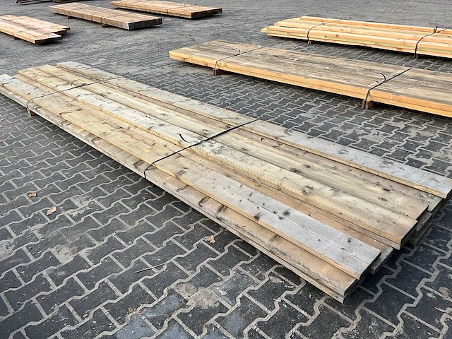 Grenen tuinplank 2x20x500 cm (15x) - afbeelding 3 van  5