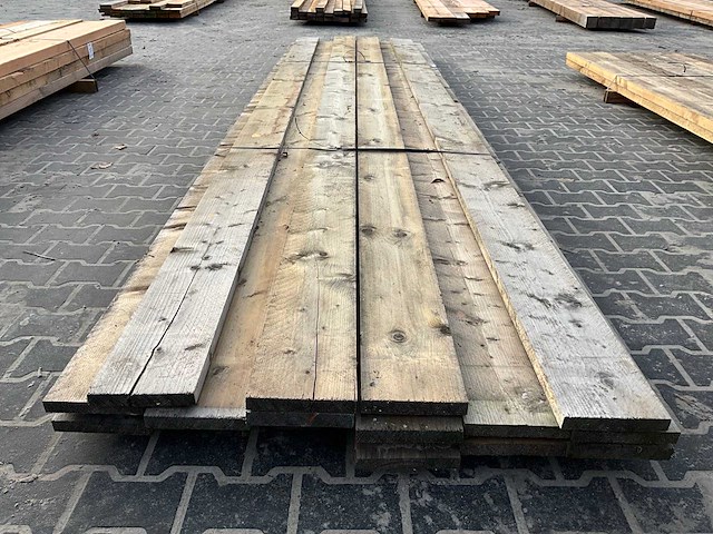 Grenen tuinplank 2x20x500 cm (15x) - afbeelding 4 van  5