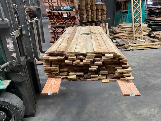 Grenen tuinplank geïmpregneerd - 180x6,5x1,8 cm (170x) - afbeelding 1 van  4