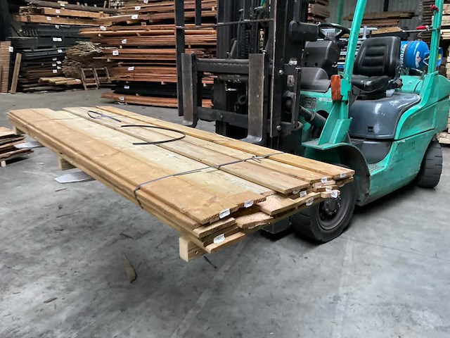 Grenen tuinplank geïmpregneerd - 240x14x1,5 cm (25x) - afbeelding 1 van  6