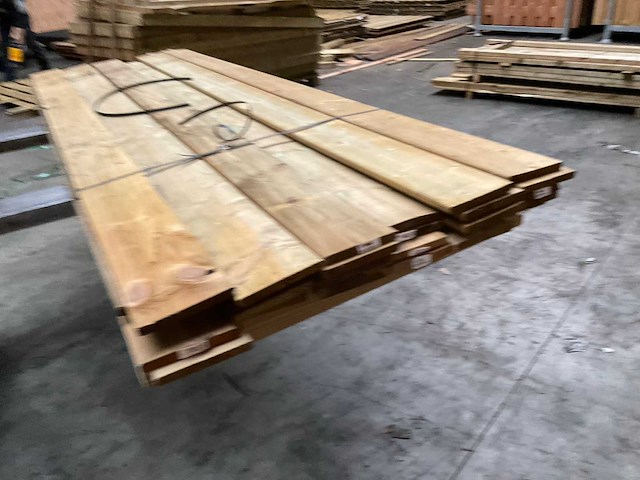 Grenen tuinplank geïmpregneerd - 240x14x1,5 cm (25x) - afbeelding 5 van  6