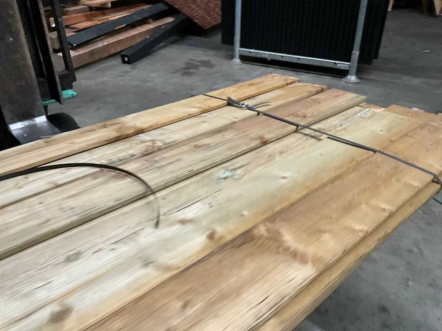Grenen tuinplank geïmpregneerd - 240x14x1,5 cm (25x) - afbeelding 6 van  6