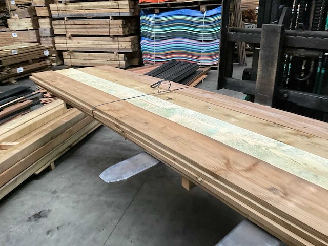 Grenen tuinplank gemigreerd 400x20x2 cm (14x) - afbeelding 2 van  6