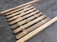 Grenen tuinpoort met palen geïmpregneerd - 100x100 cm (2x) - afbeelding 3 van  3