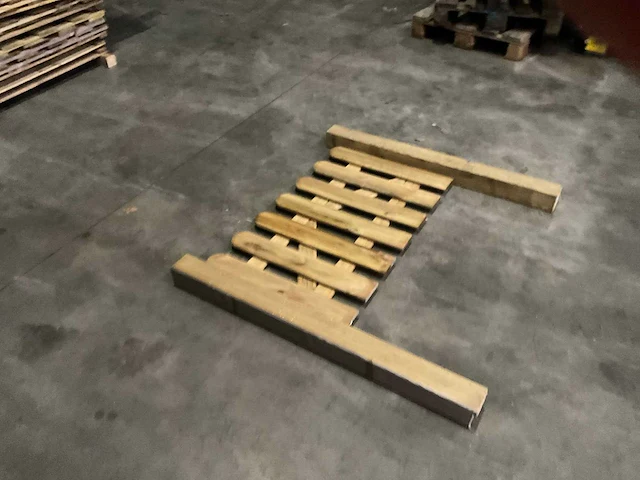 Grenen tuinpoort met palen geïmpregneerd - 100x60 cm (10x) - afbeelding 2 van  3