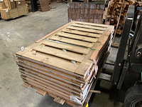 Grenen tuinpoort met stalen frame - 180x100 cm - afbeelding 1 van  1