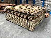 Grenen tuinscherm 180x180 cm (13x) - afbeelding 1 van  6