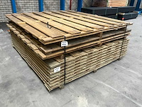 Grenen tuinscherm 180x180 cm (13x) - afbeelding 4 van  6