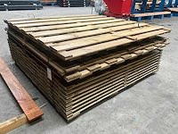 Grenen tuinscherm 180x180 cm (13x) - afbeelding 6 van  6