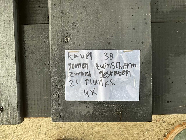Grenen tuinscherm (4x) - afbeelding 4 van  5