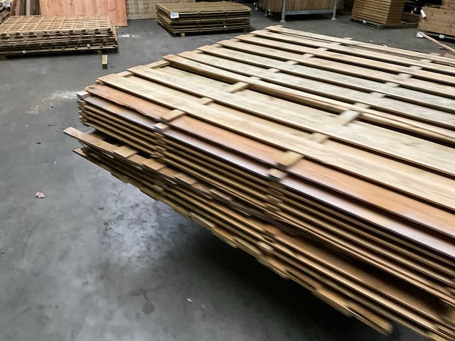 Grenen tuinscherm geïmpregneerd - 180x180 cm (10x) - afbeelding 3 van  11