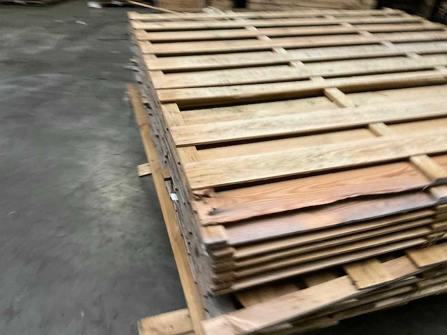 Grenen tuinscherm geïmpregneerd - 180x180 cm (10x) - afbeelding 5 van  11