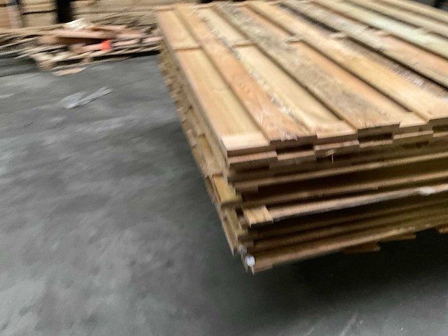 Grenen tuinscherm geïmpregneerd - 180x180 cm (10x) - afbeelding 2 van  8