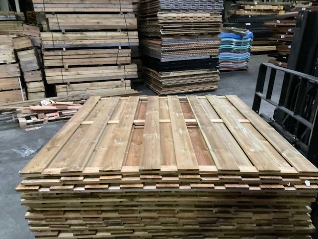 Grenen tuinscherm geïmpregneerd - 180x180 cm (10x) - afbeelding 1 van  11