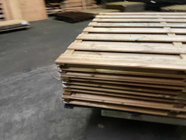 Grenen tuinscherm geïmpregneerd - 180x180 cm (10x) - afbeelding 4 van  11