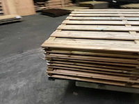 Grenen tuinscherm geïmpregneerd - 180x180 cm (10x) - afbeelding 4 van  11