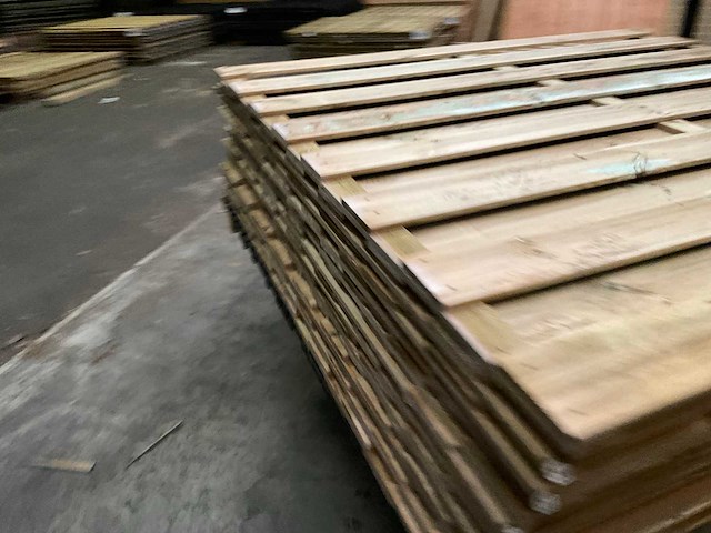 Grenen tuinscherm geïmpregneerd - 180x180 cm (10x) - afbeelding 7 van  11