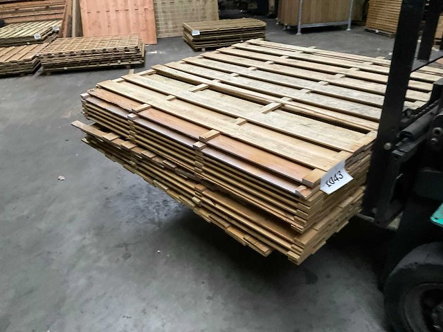 Grenen tuinscherm geïmpregneerd - 180x180 cm (10x) - afbeelding 4 van  11